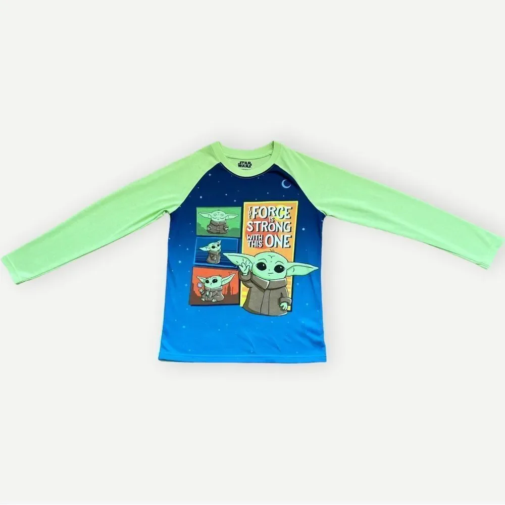 Star Wars Boys Kids Long Sleeve Star Wars Yoda Pajama Set PJs. 10-12. 10. 12.